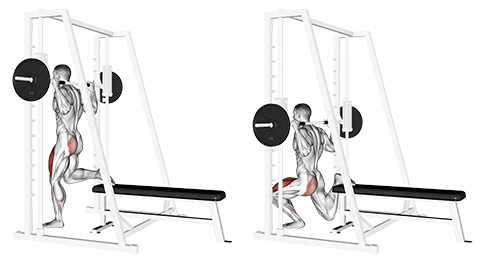 Smith Machine Single Leg Split Squat