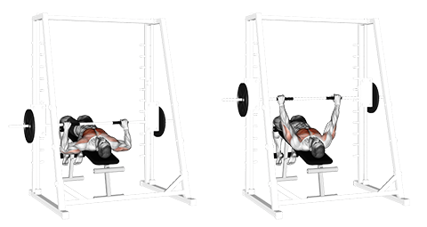 Decline Smith Machine Bench Press