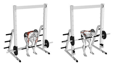 Smith Machine Bent Over Row